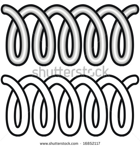 Coil Spring Clip Art Black and White