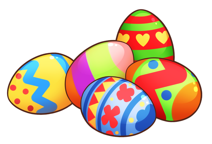 Colorful Easter Eggs Clip Art