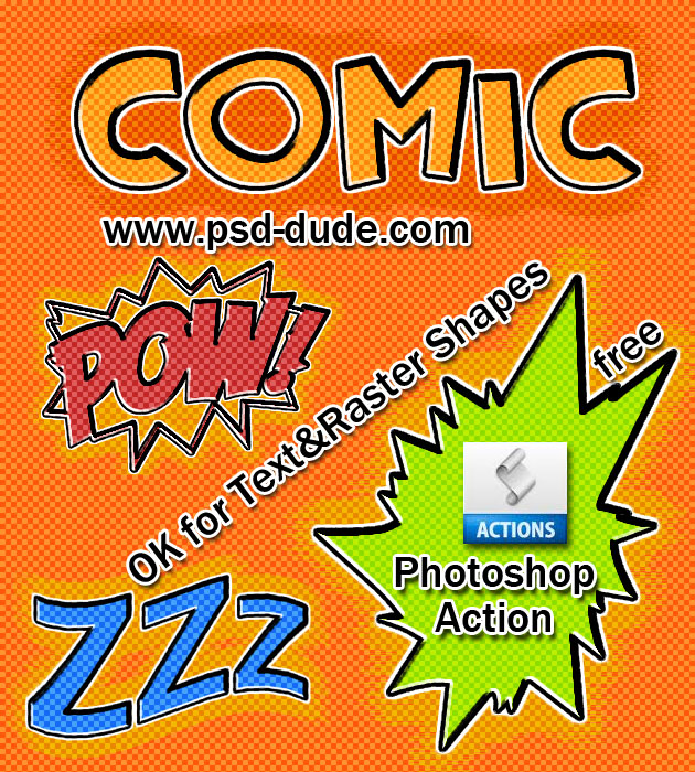 Comic Book Photoshop Action