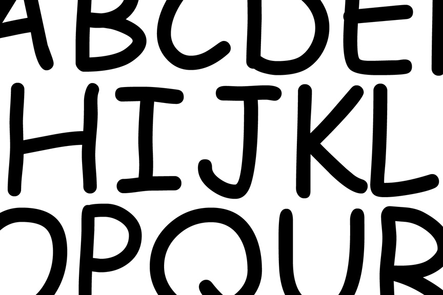 Comic Sans Font in Alphabet Letters
