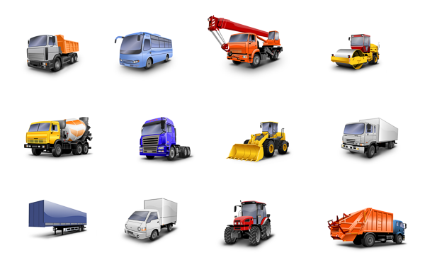 Concrete Mixer Truck Icon