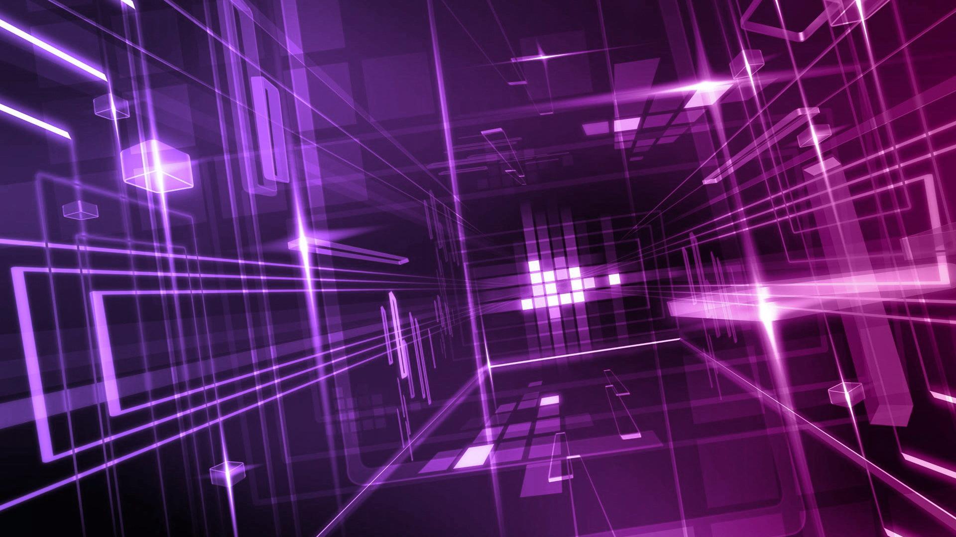 Cool 3D Wallpaper Purple Design