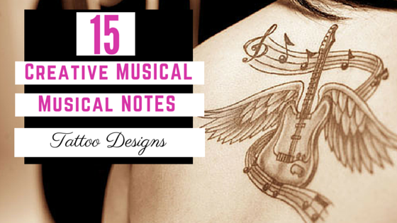 Creative Music Note Tattoos