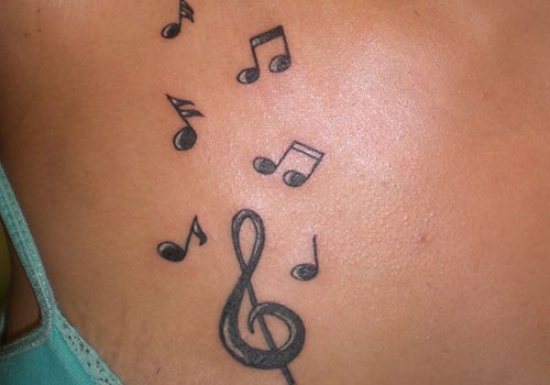 Creative Music Note Tattoos