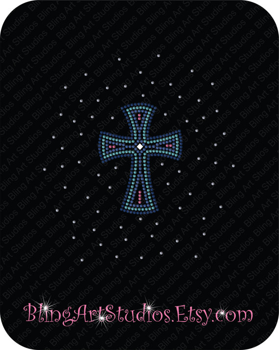 Cross Rhinestone Transfer Cross Rhinestone Transfer