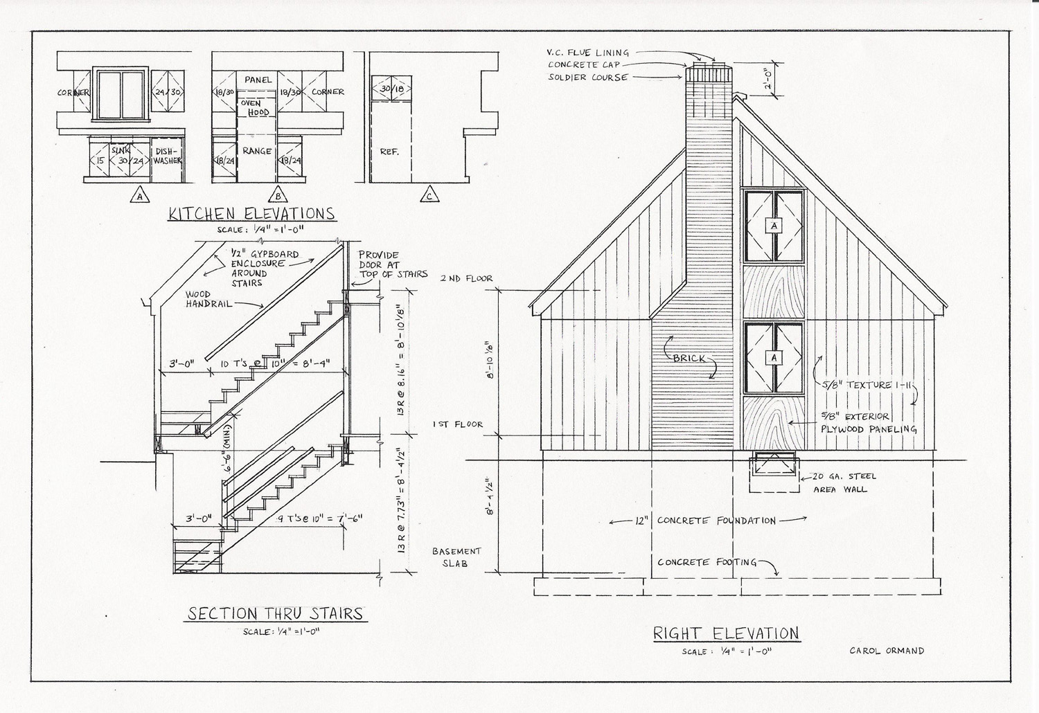 Cross Section Architectural Drawings