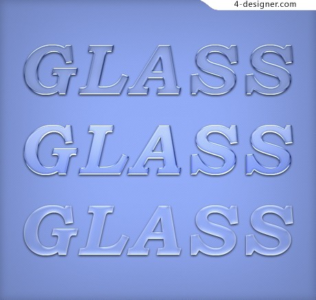 Crystal Text Effect Photoshop