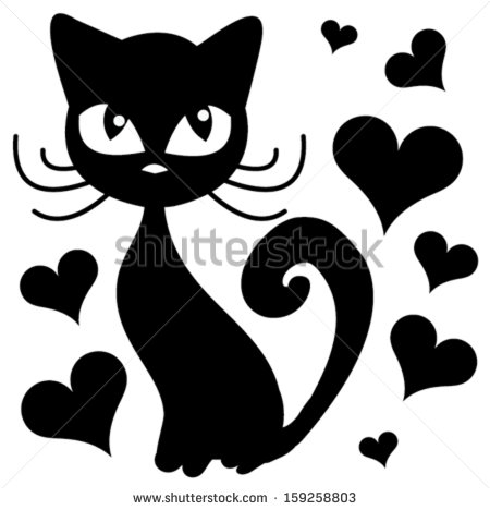 Cute Cartoon Cat Vector