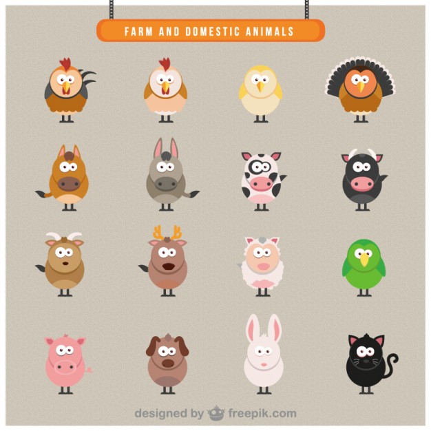 Cute Farm Animal Icon