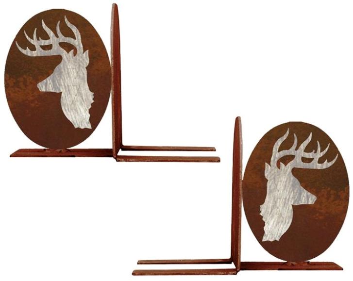 Deer Head Bookends