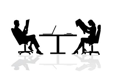 Desk and Chair Vector