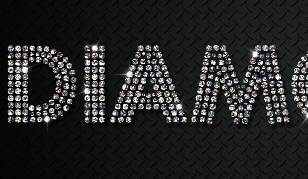 Diamond Text Effect Photoshop