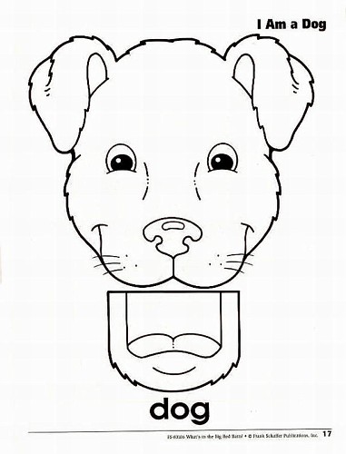 Dog Paper Bag Puppet Templates