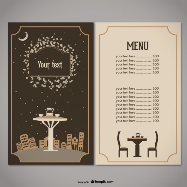 Download Vector Menu Restaurant