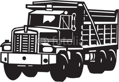 Dump Truck Vector Art