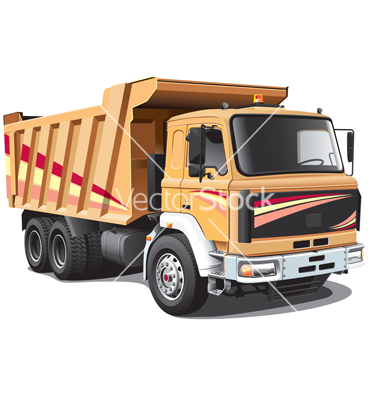 Dump Truck Vector Art