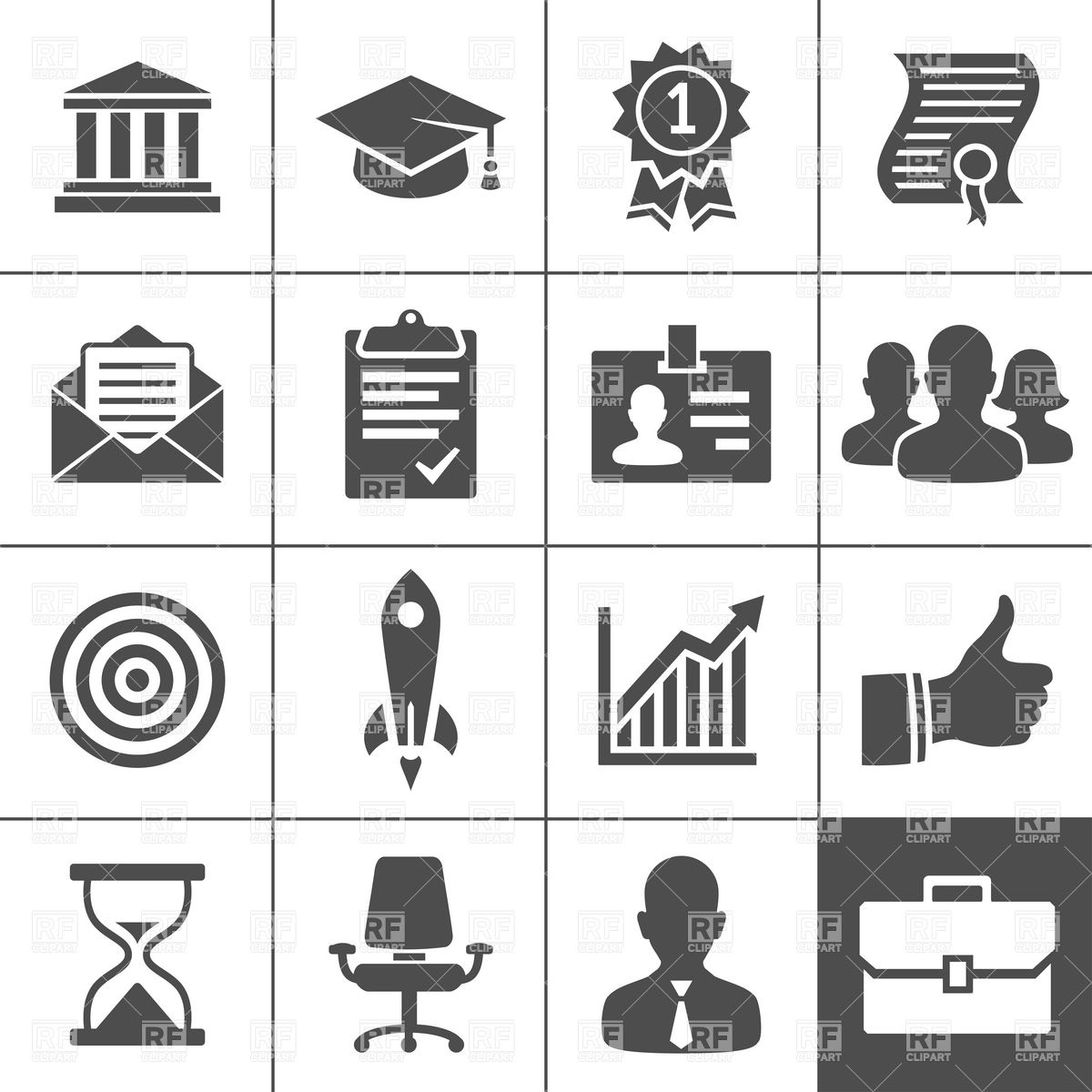 Education Icons Vector Free