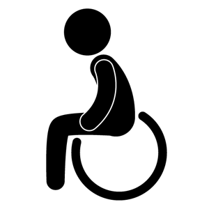 Elderly Wheelchair Silhouette