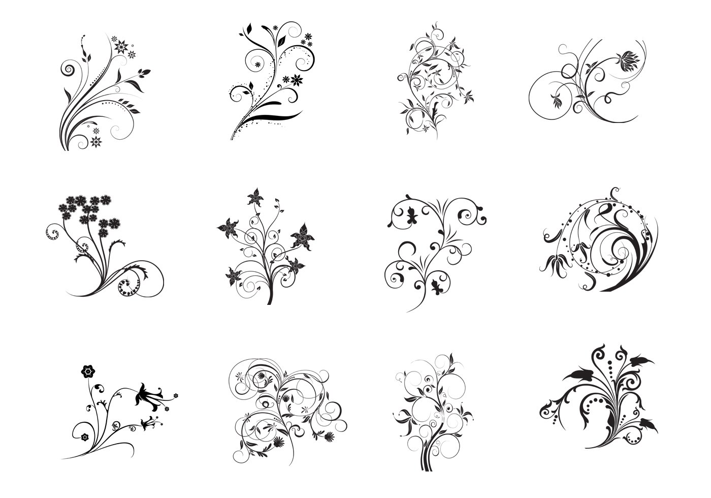 Floral Flourish Vector