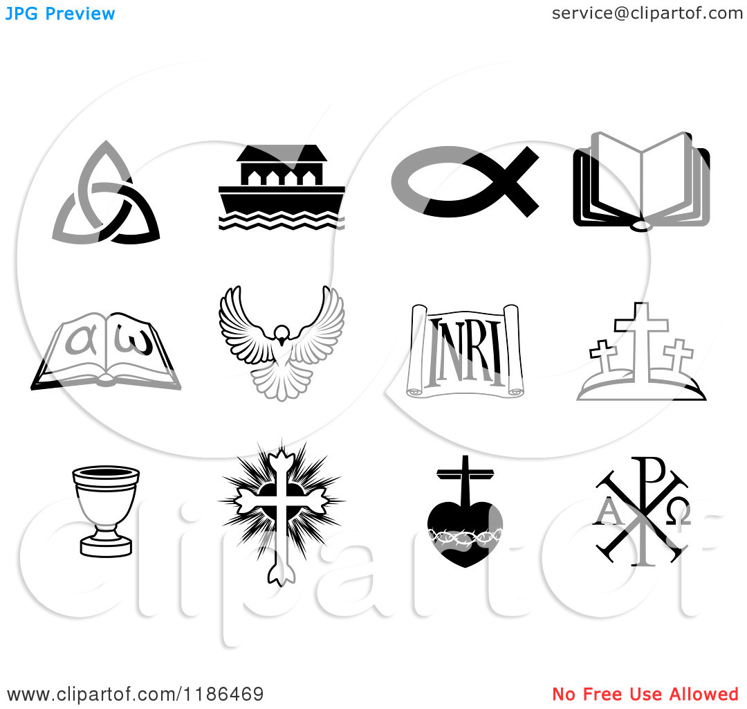 Free Christian Clip Art Black and White