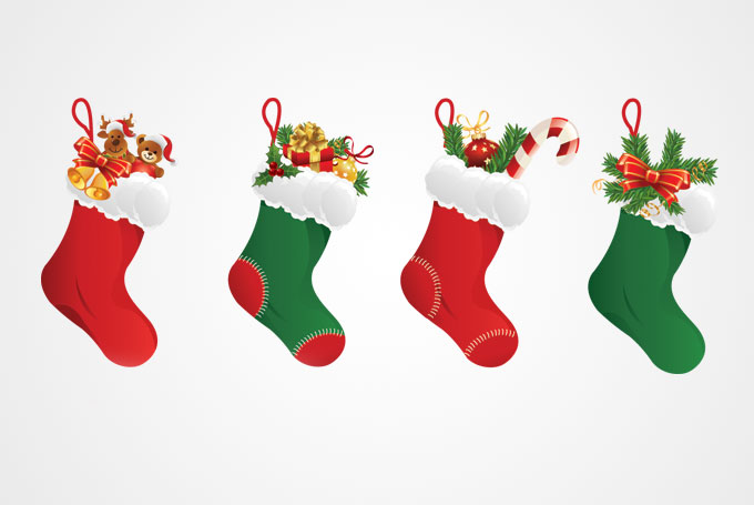 14 Free Stocking Vector Art Images