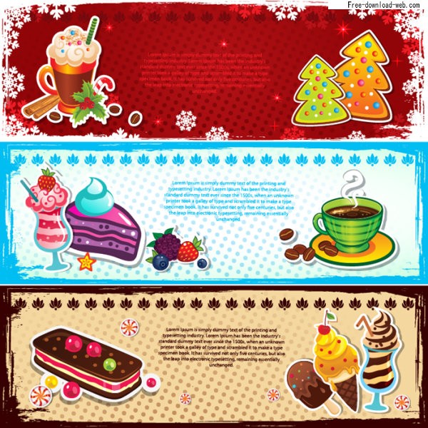 Free Christmas Vector Banners