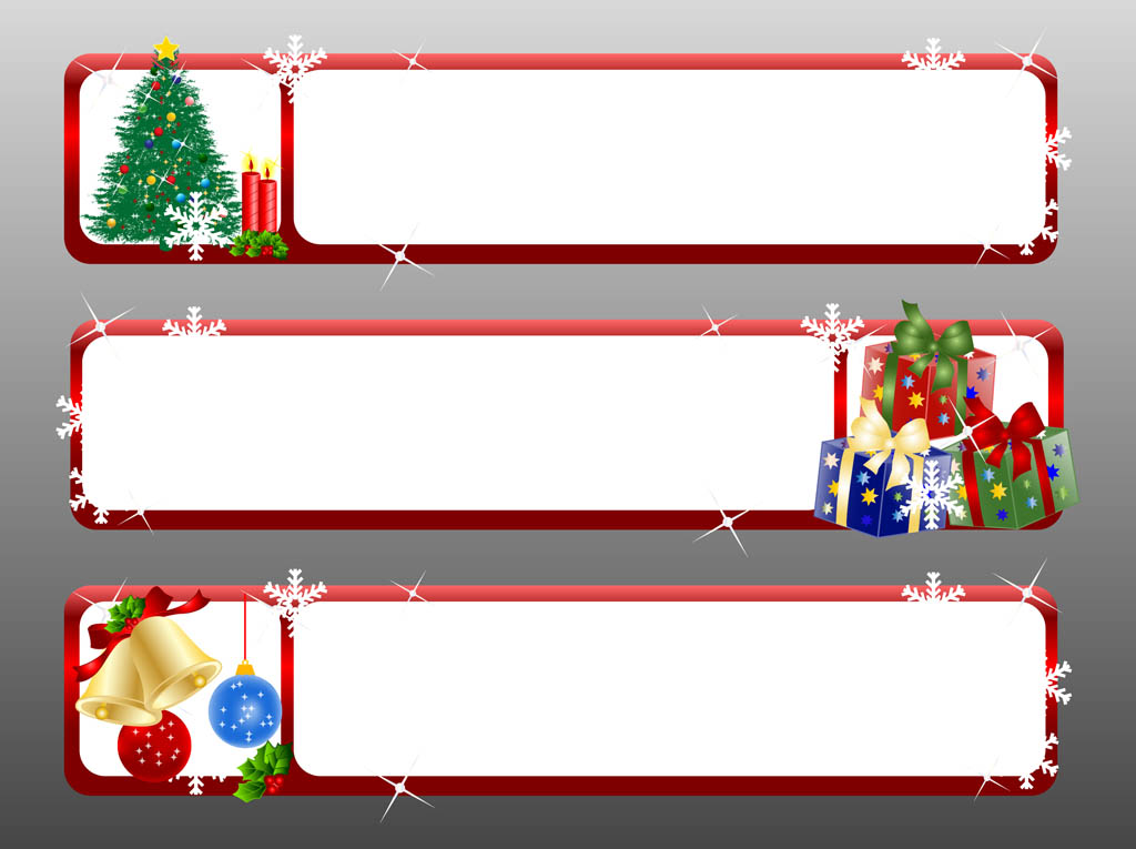 Free Christmas Vector Banners