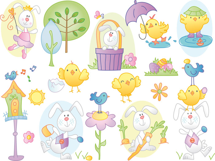 18 Easter Vector Clip Art Images