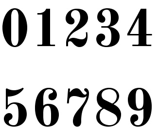 Free Font Styles Numbers