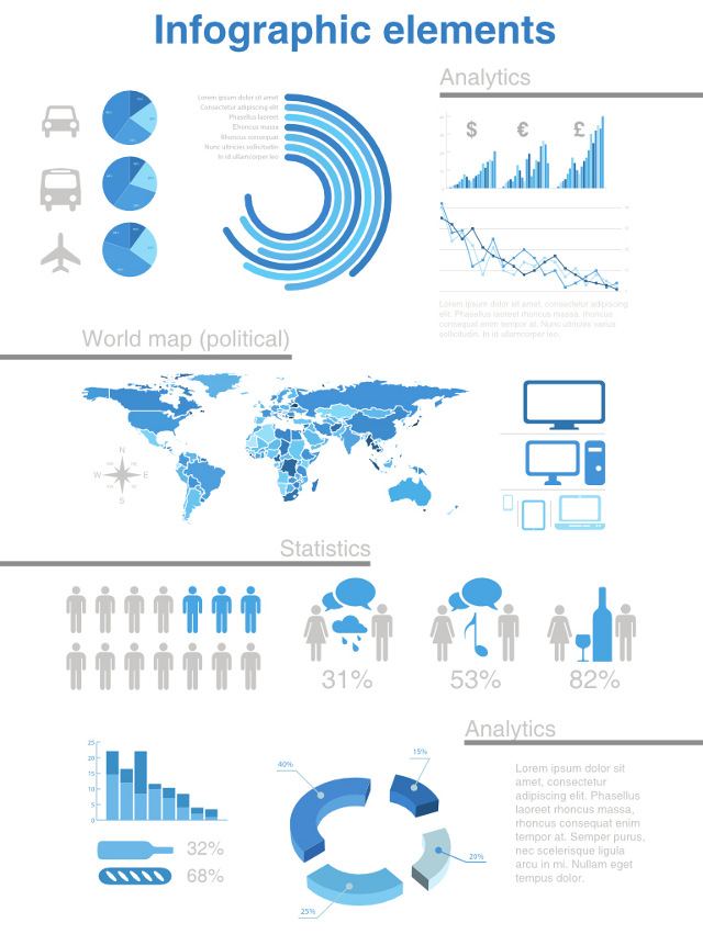 Free Infographic Vector Elements Free Infographic Vector Elements