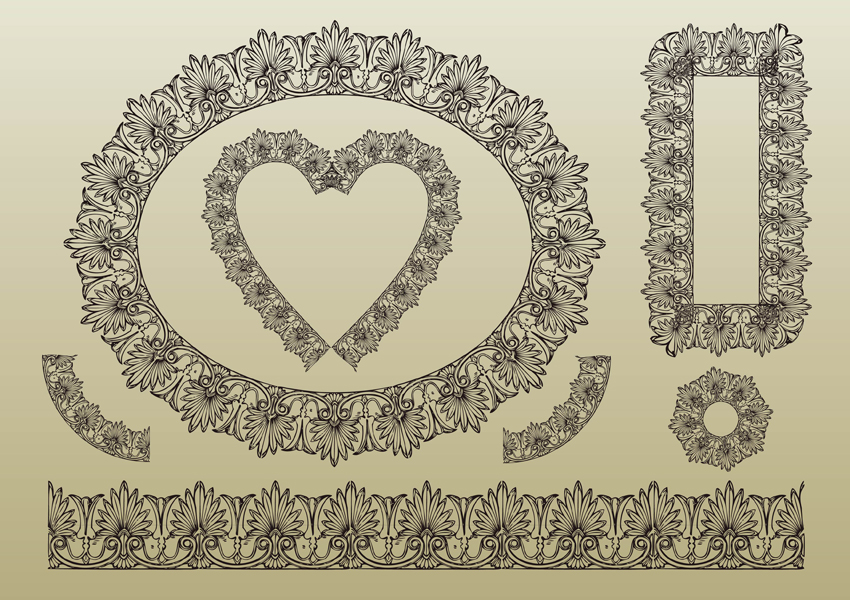 19 Free Lace Vector Art Images