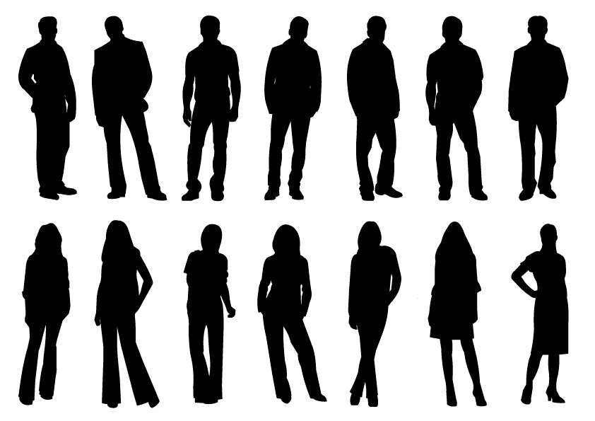 Free Vector People Silhouettes