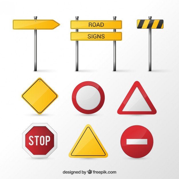Free Vector Road Signs