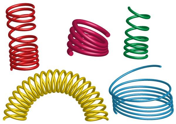 Free Vector Spring Coil
