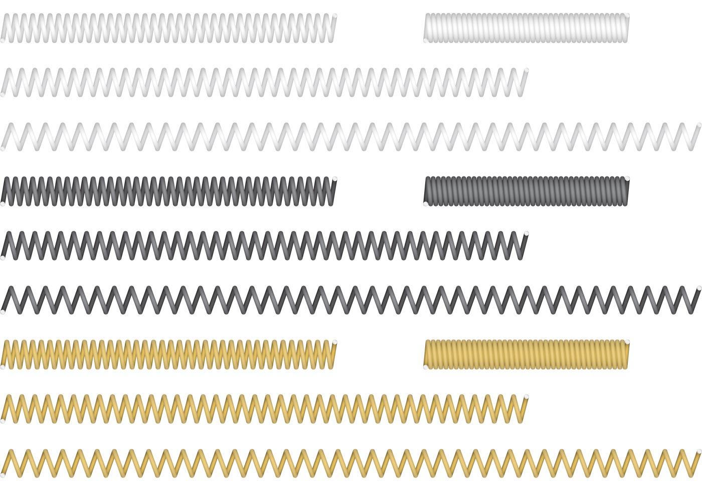 Free Vector Spring Coil