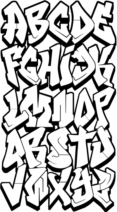 Graffiti Alphabet Bubble Letters