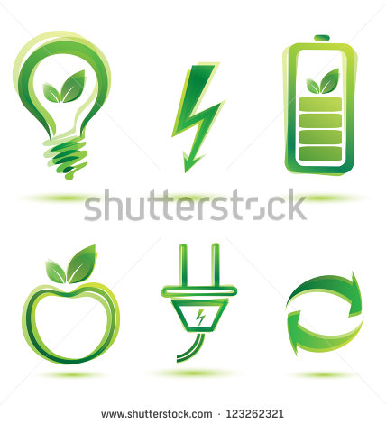 Green Energy Icons Vector Green Energy Icons Vector