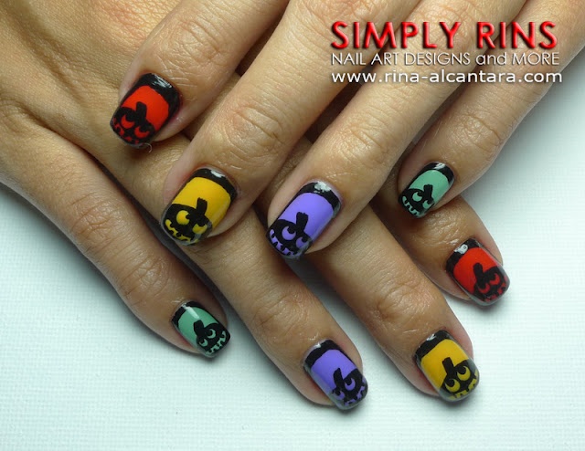 Halloween Pumpkin Nail Design Halloween Pumpkin Nail Design