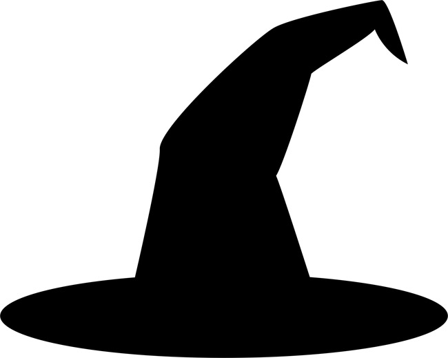 Halloween Witch Hat Stencil