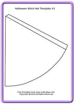 Halloween Witch Hat Template