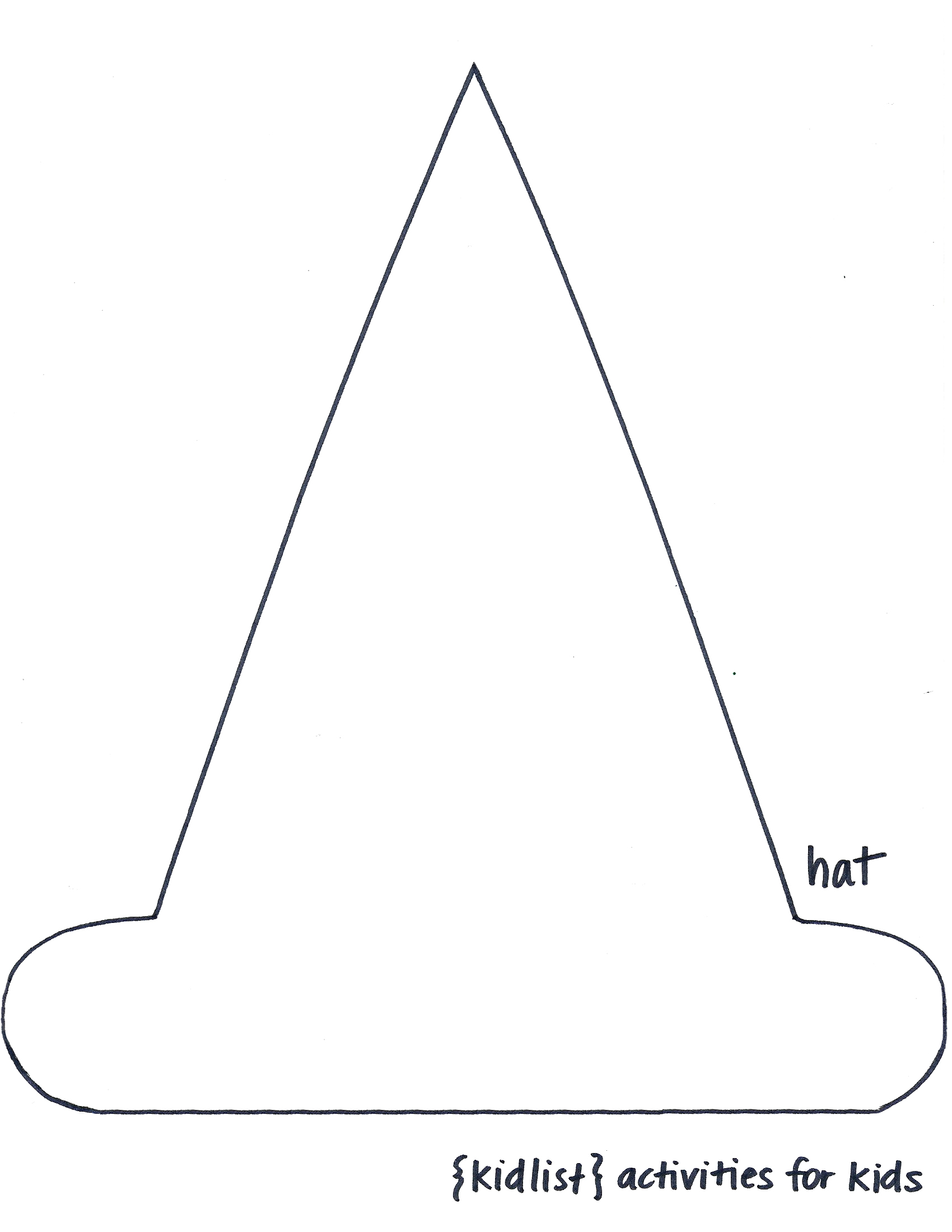 Halloween Witch Hat Template