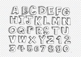 Hand Drawn Font Letters