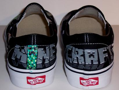 Hand Painted Minecraft Shoes