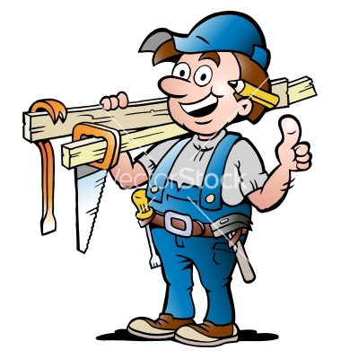 Happy Carpenter Clip Art