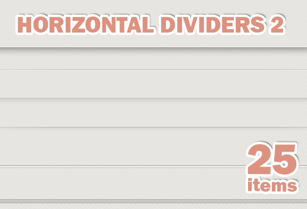 Horizontal Web Page Divider