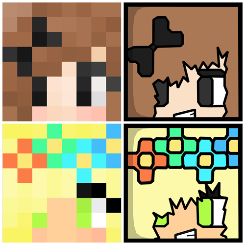 How to Make a Minecraft Cartoon Icons