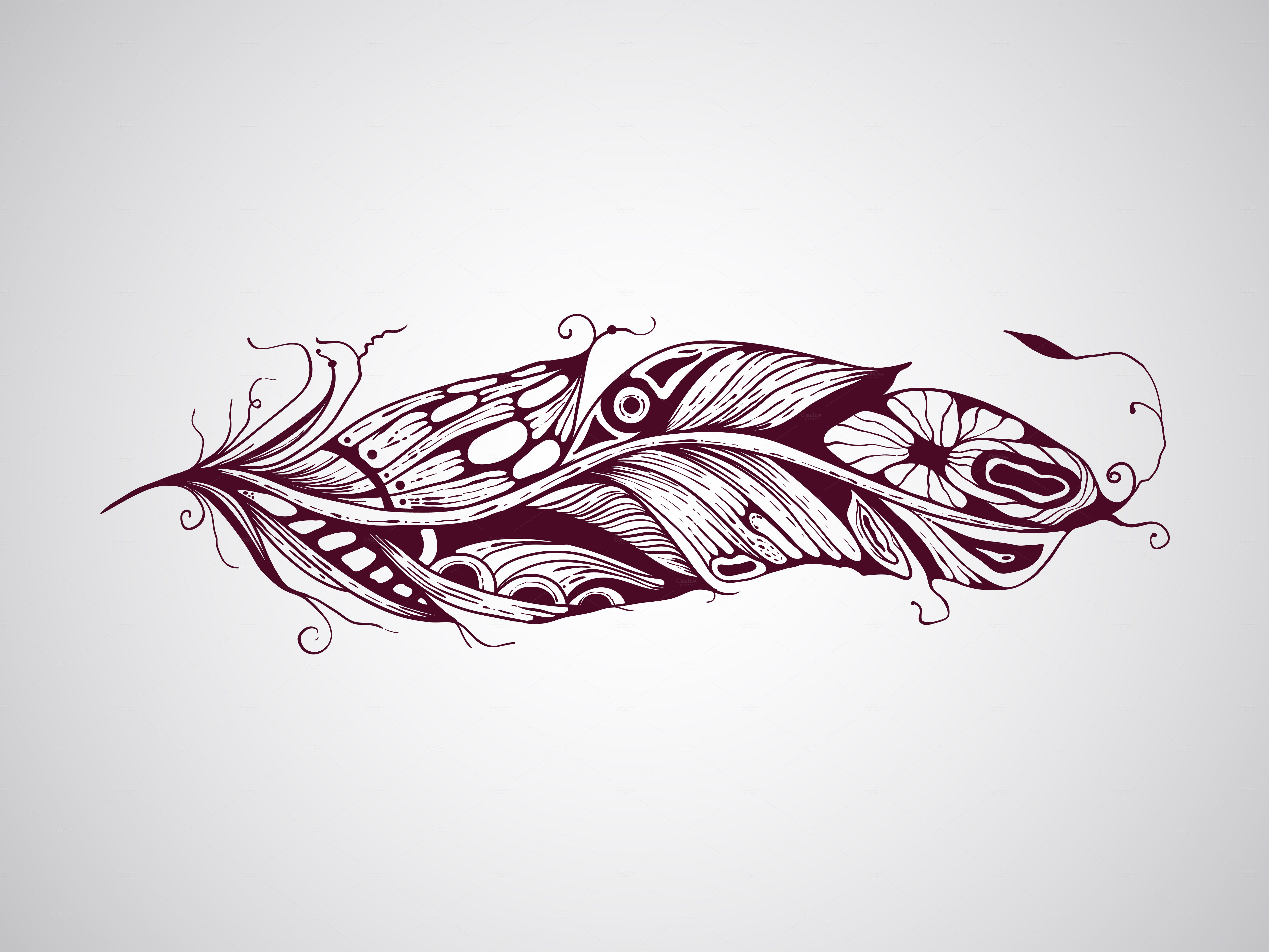 Indian Feather Vector