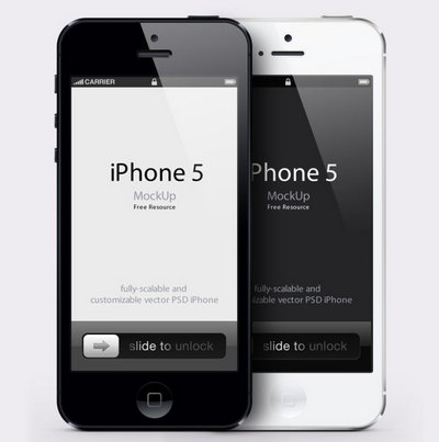 iPhone 5 Template Vector iPhone 5 Template Vector