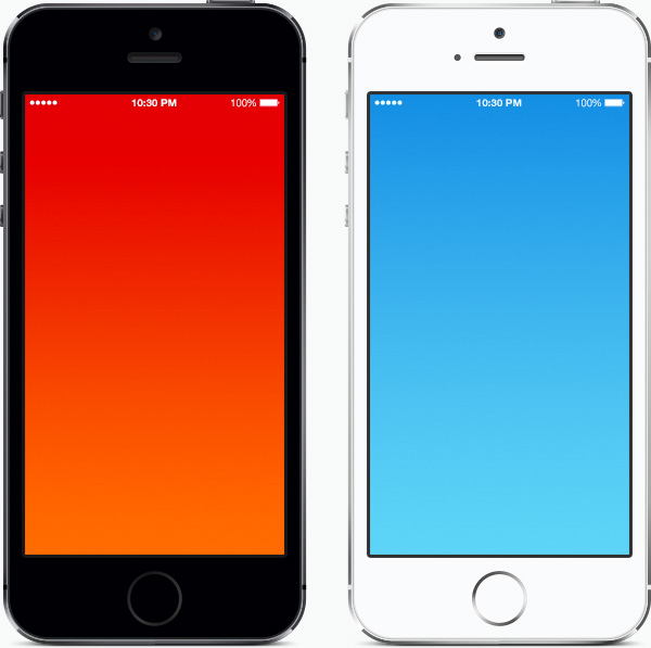 iPhone 5S Actual Size Template iPhone 5S Actual Size Template