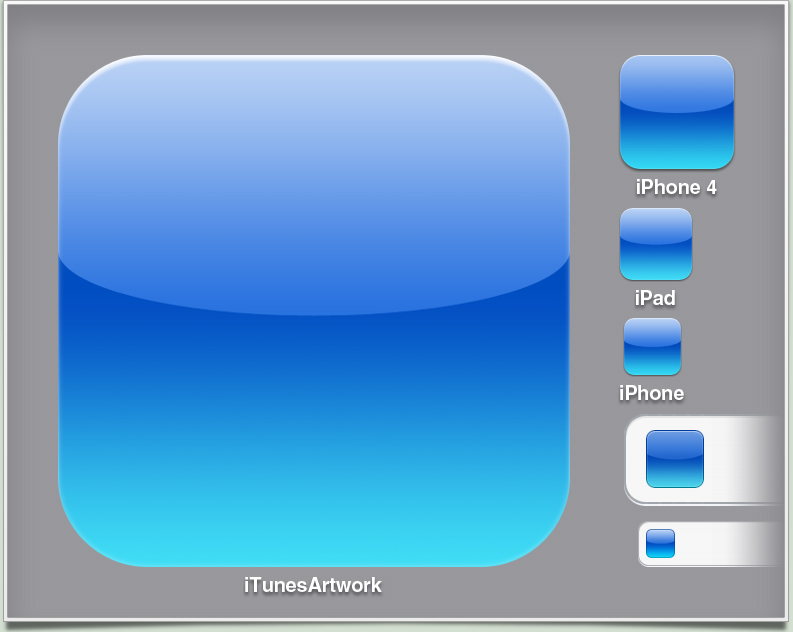 iPhone App Icon Template